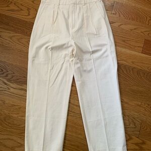 THE GREAT. Cream Women’s high waist trousers